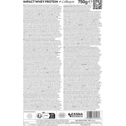 Протеїн + колаген Impact Whеy Protein + Collagen 750g 30serv (Unflavored) Myprotein