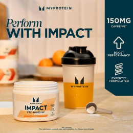 Передтренувальний комплекс Impact Pre-Workout 43serv 500g (Orange, Mango & Passionfruit) Myprotein
