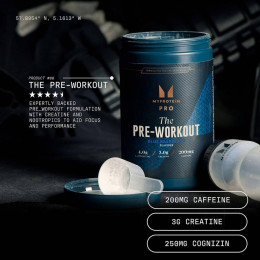 Передтренувальний комплекс The Pre-Workout 471g 30serv (Blue raspberry) Myprotein