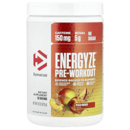 Передтренувальний стимулятор  Energyze™ Pre-Workout 370 g (Peach Mango) Dymatize Nutrition