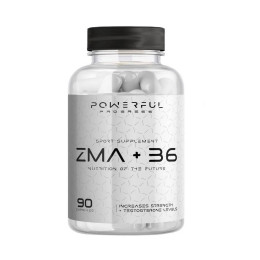 Вітамінно-мінеральний комплекс ZMA + B6 - 90 капсул Powerful Progress