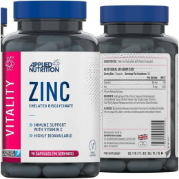 Цинк з вітаміном С Zinc 90 caps Applied Nutrition