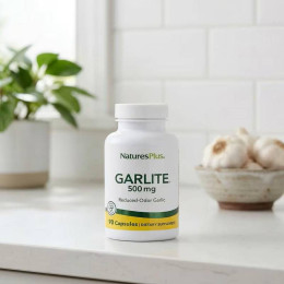 Часник Garlite® 500 mg 90 Capsules Nature's Plus