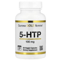 5-гідрокситриптофан 5-HTP, 100 mg, 60 Veggie Capsules California Gold Nutrition