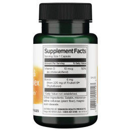 Вітамін D та бор Vitamin D & Boron Complex - Features Fruitx-B 60 Caps Swanson