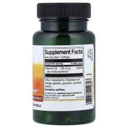 Вітамін D3 Vitamin D3 High Potency 5000IU 90soft Swanson