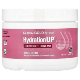 HydrationUP®, Electrolyte Drink Mix 227g (Mixed Berry) California Gold Nutrition