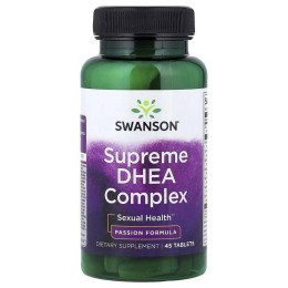 Дієтична добавка для чоловіків Supreme DHEA Complex, 45 Tablets Swanson