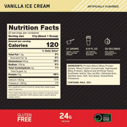 Протеїн Gold Standard 100% Whey 680g (Vanilla Ice Cream) Optimum Nutrition