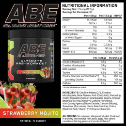 Передтренувальний стимулятор Applied Nutrition ABE (All Black Everything) 375 g (Strawberry Mojito) Applied Nutrition