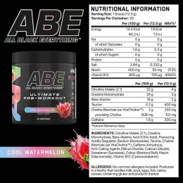 Передтренувальний стимулятор Applied Nutrition ABE (All Black Everything) 375g (Watermelon) Applied Nutrition