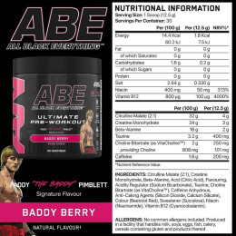 Передтренувальний стимулятор Applied Nutrition ABE (All Black Everything) 375 g (Baddy Berry) Applied Nutrition