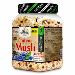 Мюслі без цукру Mr.Popper´s LowCarb Protein Müsli 500g (Blueberry Vanilla) Amix Nutrition