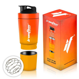 Сталевий шейкер IronFlex Steel Shaker 591ml (Orange Yellow) IronFlex
