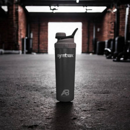 Сталевий шейкер Syntrax Steel Aerobottle 946ml (Black) Syntrax