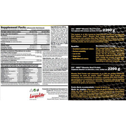 Протеїн Anabolic Monster BEEF 90% Protein 2200g (Vanilla-lime) Amix Nutrition