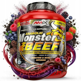 Протеїн Anabolic Monster BEEF 90% Protein 2200g (Forest fruits) Amix Nutrition