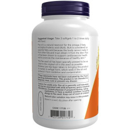 Лляна олія Now 1000mg 250 softgel NOW