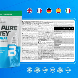 Протеїн BioTech 100% Pure Whey 900 g (Unflavoured) BioTech