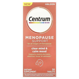 Жіночі вітаміни Centrum Menopause Support, Clear Mind & Calm Mood, 30 Tablets Centrum