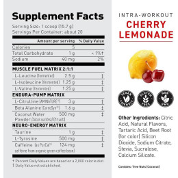 Передтренувальний комплекс Kaged Muscle Intra-Workout 314g (Cherry Lemonade) Kaged Muscle