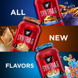 Протеїн BSN Syntha-6®, Protein Powder Drink 1320g (Fruity Cereal) BSN