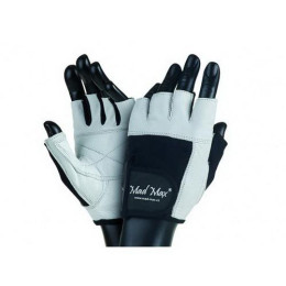 Mad Max Fitness Workout Gloves White/Black MFG-444 (XL size)