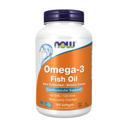 NOW Omega-3 Odor Controlled - Enteric Coated (180 softgels)