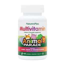 Natures Plus Animal Parade Multivitamin (180 animal-shaped tabs, cherry, orange & grape)